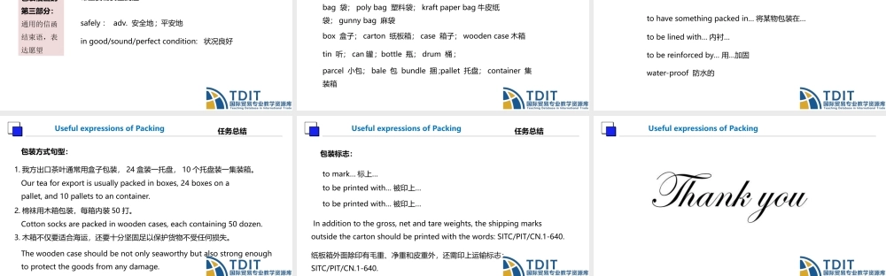 T10.2包装信函常用的表达方式.ppt