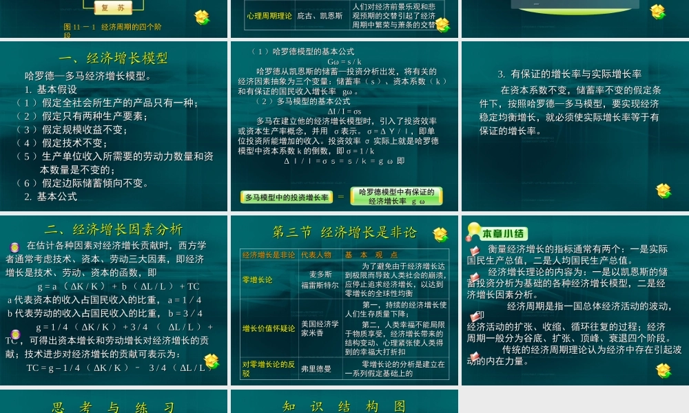11第十一章 经济周期与经济增长.ppt