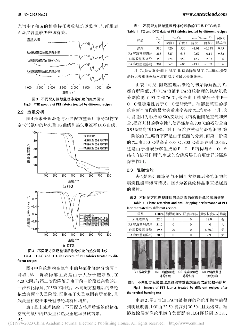 涤纶织物的阻燃抗熔滴整理_包鑫.pdf_第3页