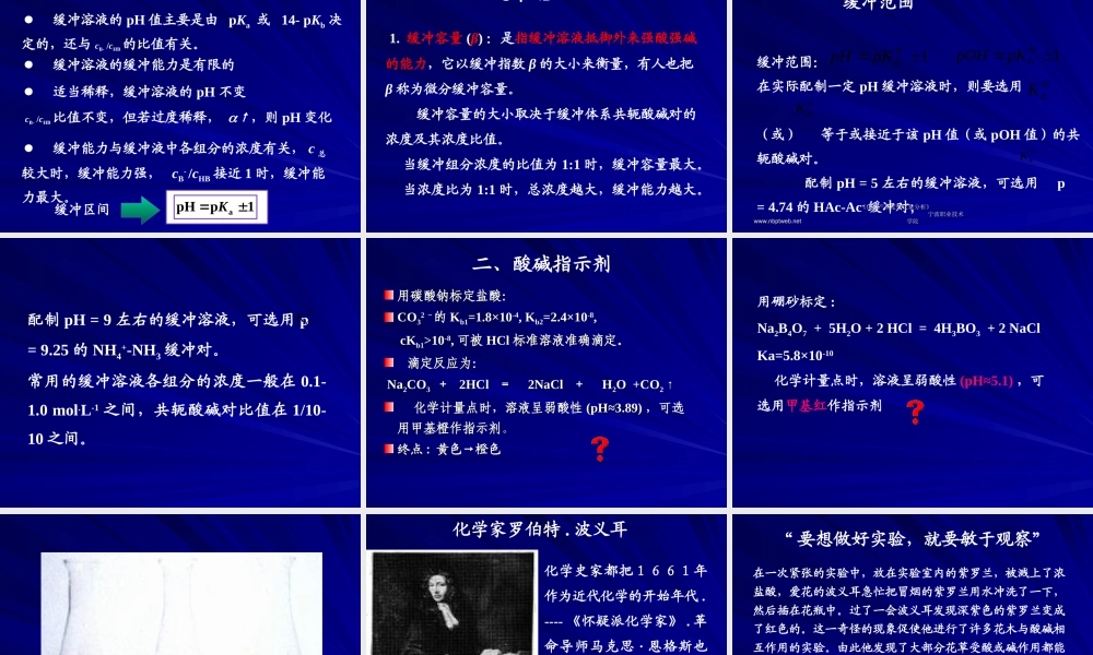 6-氢离子浓度的计算及缓冲溶液 .ppt