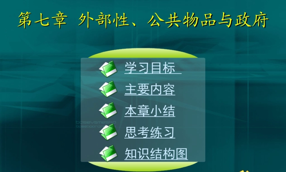 07第七章 外部性、公共物品与政府.ppt
