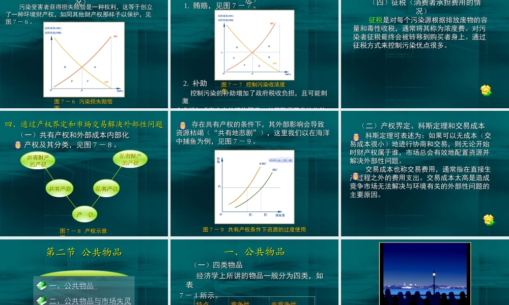 07第七章 外部性、公共物品与政府.ppt