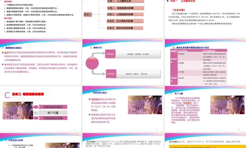 9杨柳项目九融资业务核算.pptx