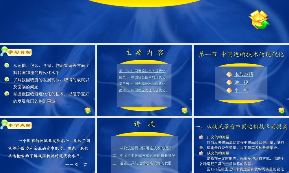 11第十一章 中国物流的现代化.ppt