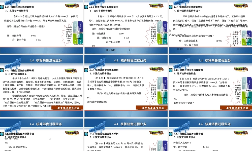 4.4 核算销售过程业务.ppt