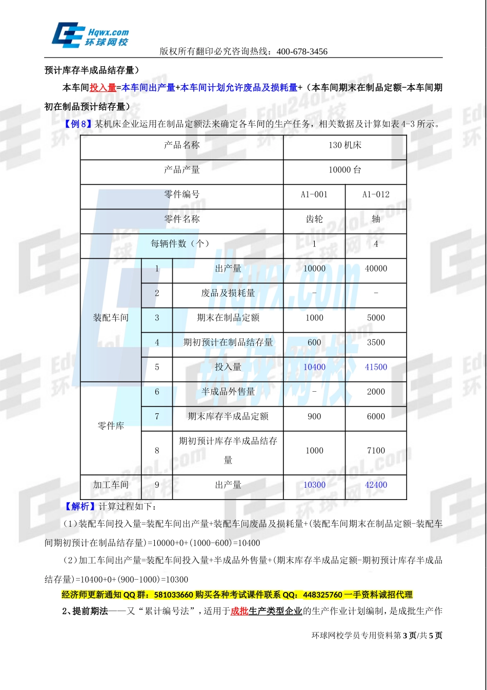 2017中级经济师-工商-精讲班【李争】-24、第四章生产管理与控制-第二节生产作业计划.doc_第3页