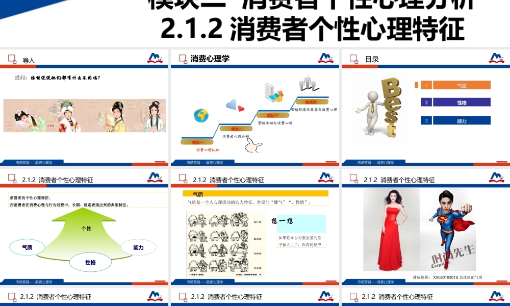 06-2.1.2 消费者个性心理特征.ppt