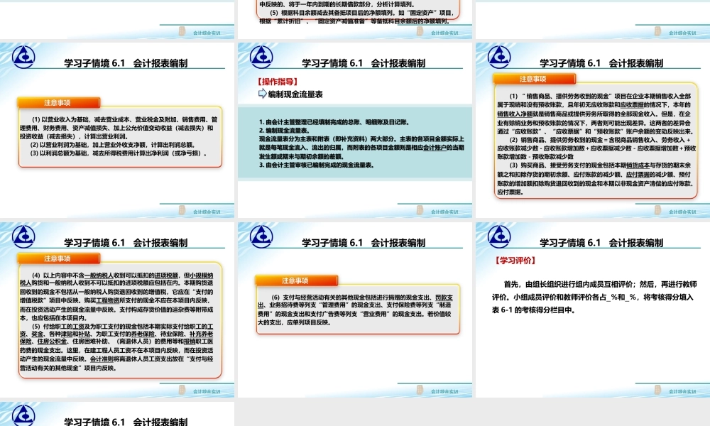 6.1 会计报表编制..ppt
