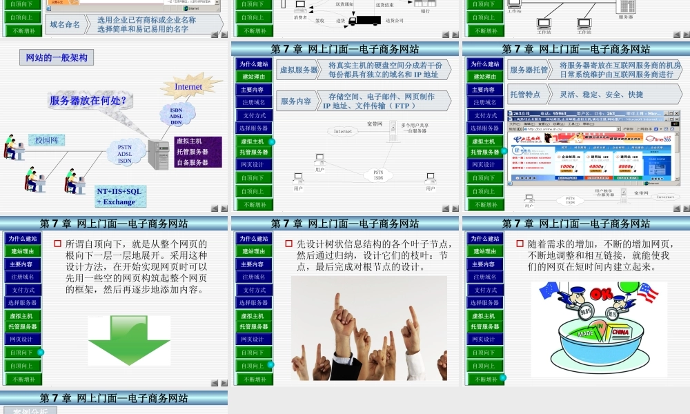 7第7章 网上门面--电子商务网站.ppt