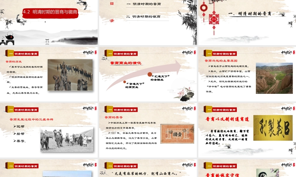 4.2明清时期的晋商与徽商.pptx