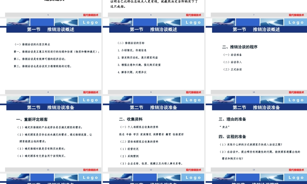 6、现代推销技术—第六章 推销洽谈技术.pptx