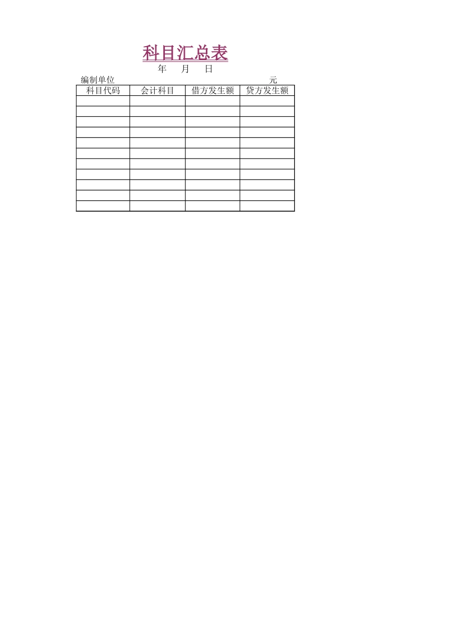4项目四会计报表的编制.xlsx_第1页