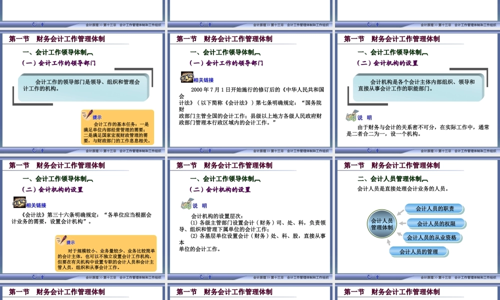 13高教会计原理第十三章.ppt