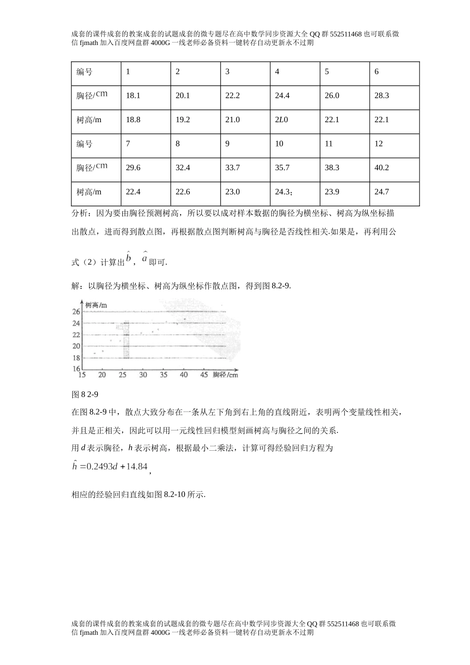 8.2一元线性回归模型及其应用.docx_第2页