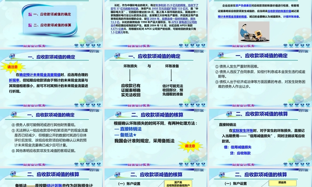 036第三章第四讲应收款项减值.ppt