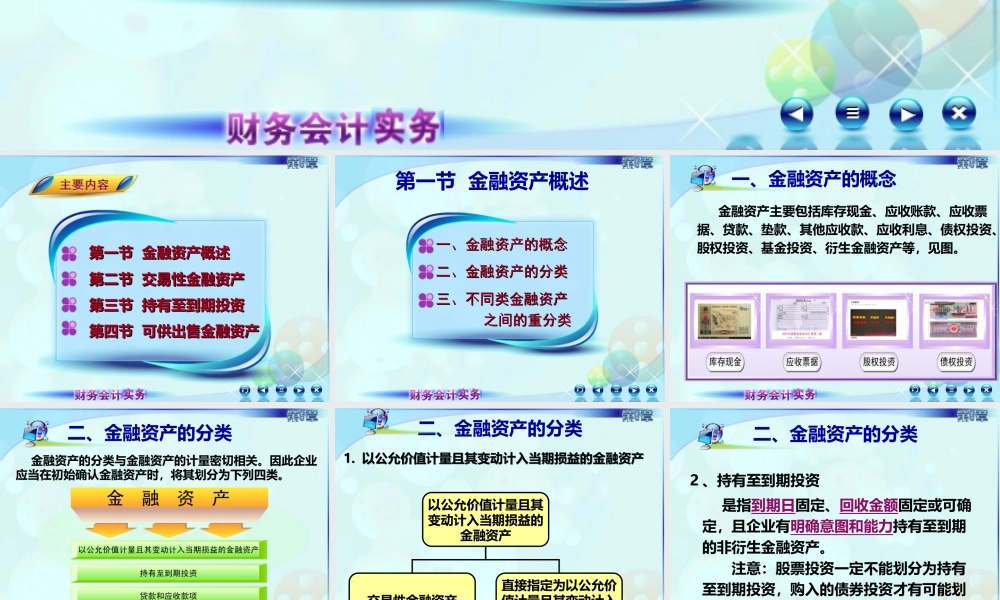 051第五章第一讲金融资产概述1 (上课用）.ppt