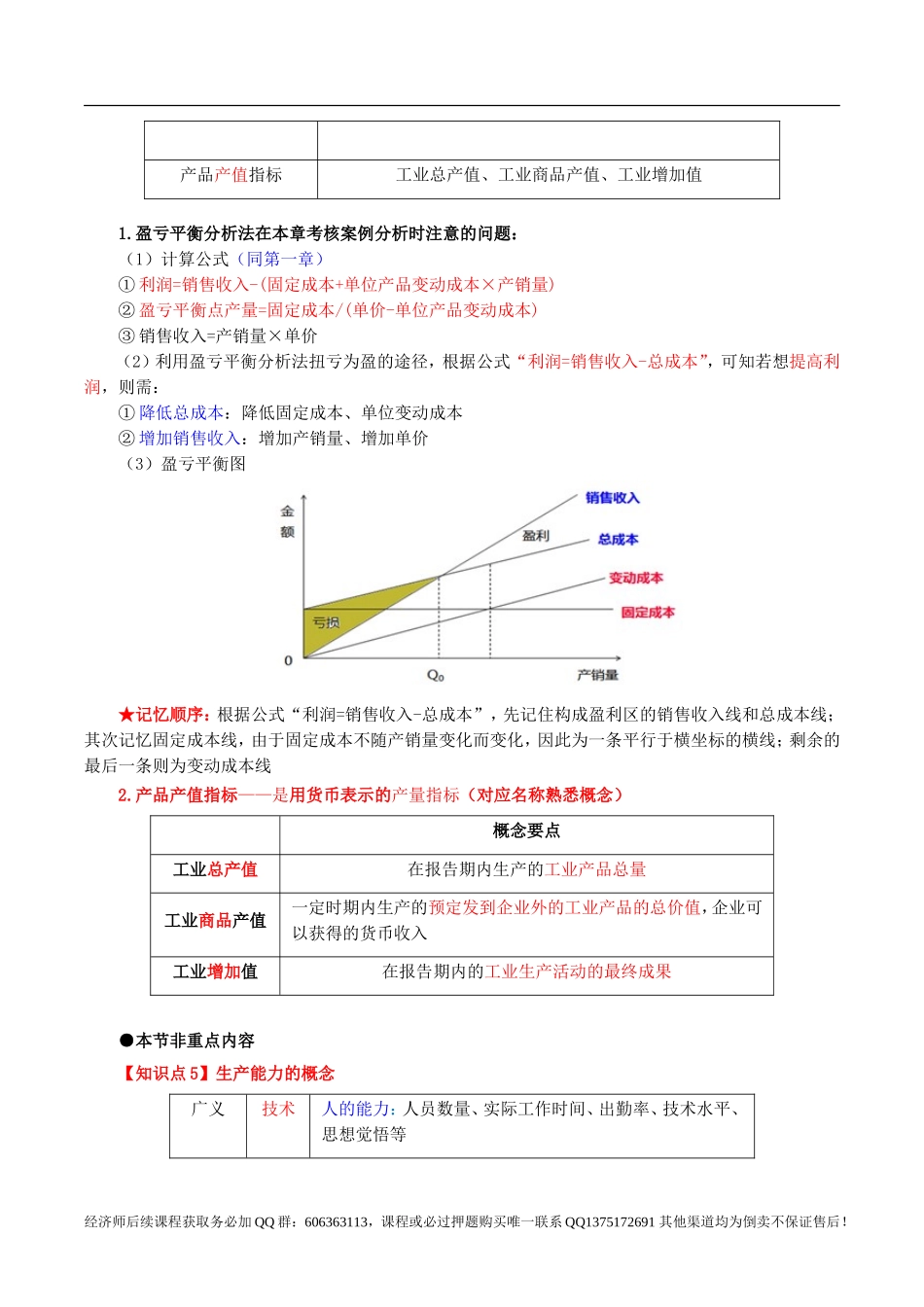 2017中级经济师-工商-考点强化班【李争】-06、第4章生产管理与控制.doc_第3页
