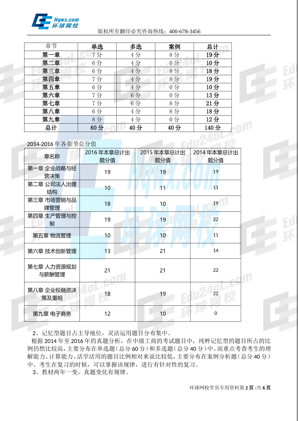 2017中级经济师-工商-精讲班【孙晶晶】-01、（2017教材变动）第一章-企业战略与经营决策-第1节企业战略概述（一）.doc_第2页