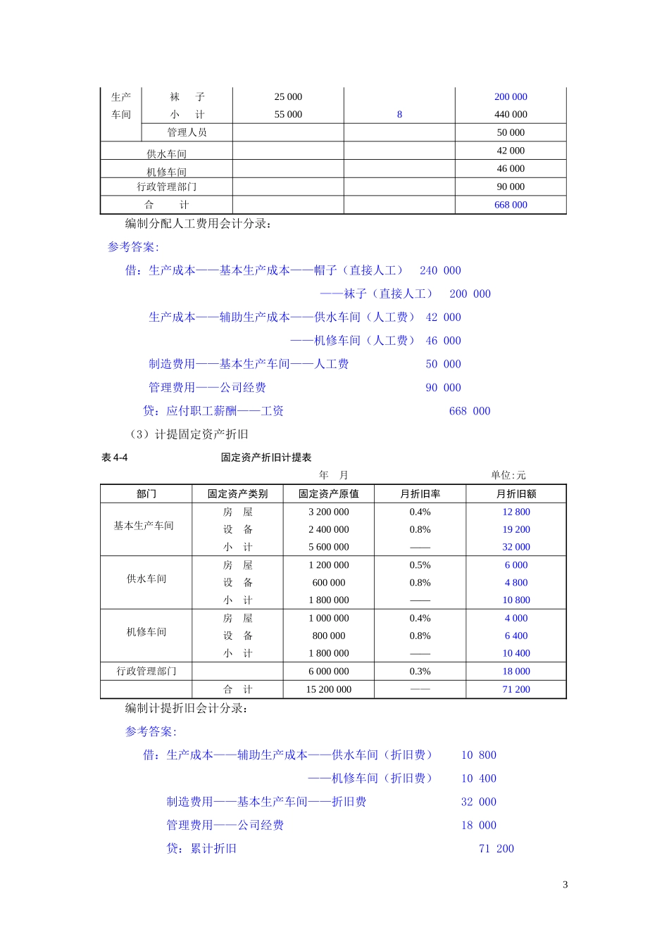 4.第四单元核算企业主要经济业务教材题目参考答案.doc_第3页