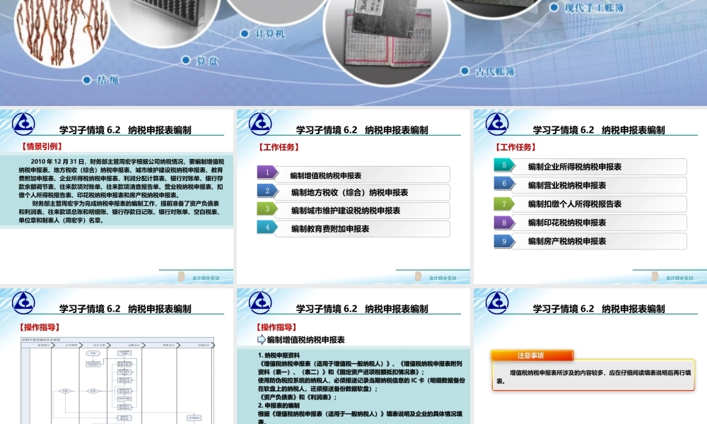 6.2 纳税申报表编制..ppt