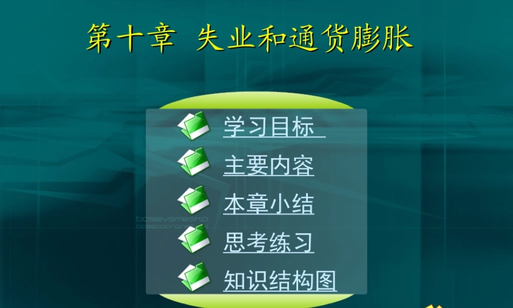 10第十章 失业和通货膨胀.ppt