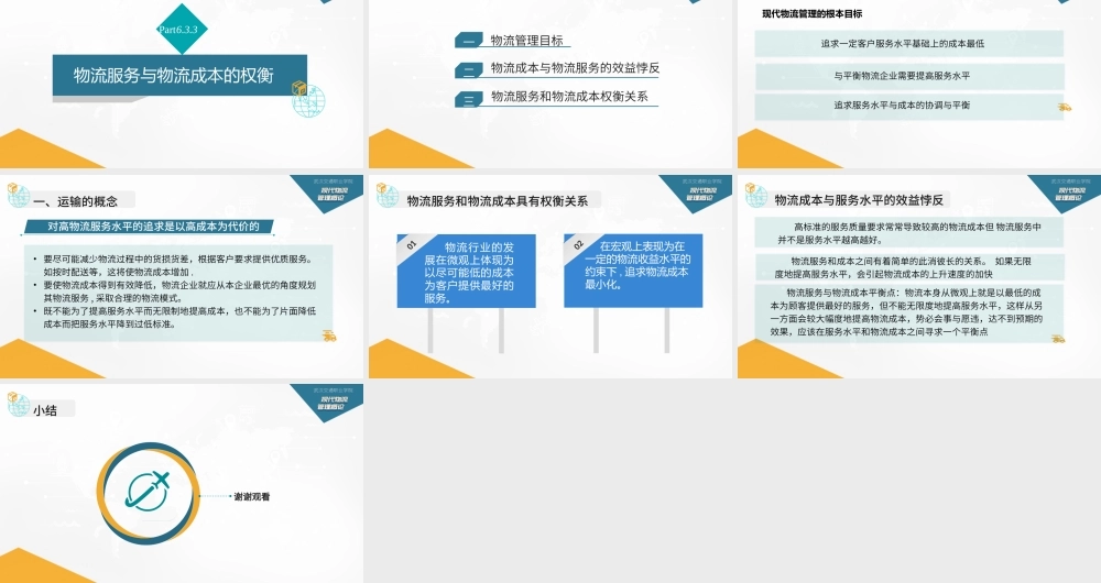 6.3.3物流服务与物流成本的权衡.pptx