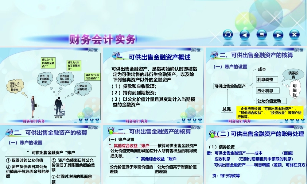 054第五章第四讲可供出售金融资产.ppt