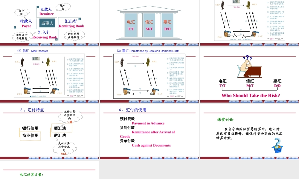 71汇付在国际贸易中的运用.pptx