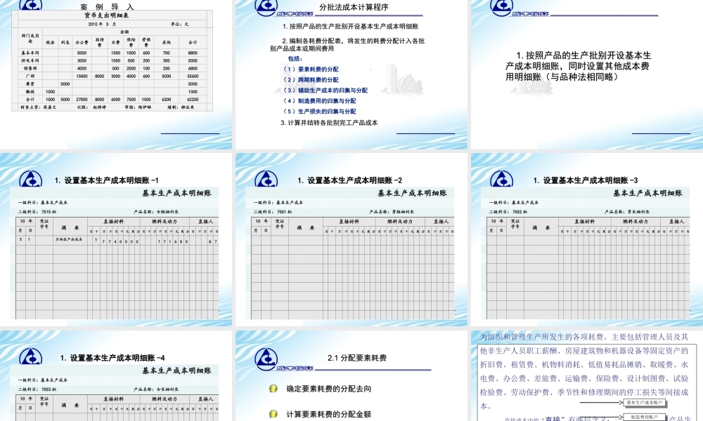 17.案例篇------案例01---分批法.ppt