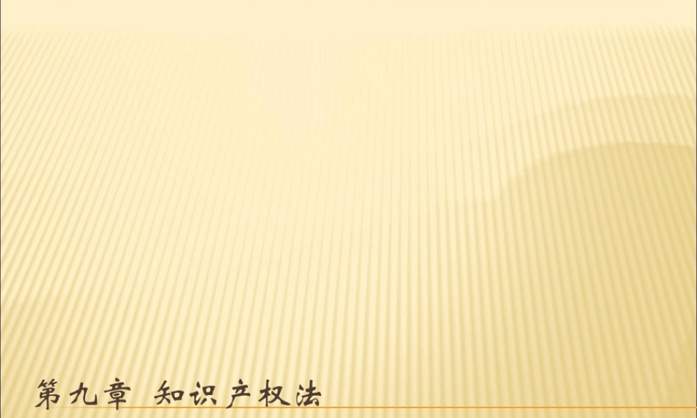 9知识产权法.ppt