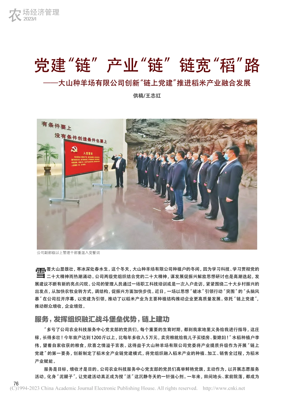党建“链”__产业“链”_...党建”推进稻米产业融合发展_王志红.pdf_第1页
