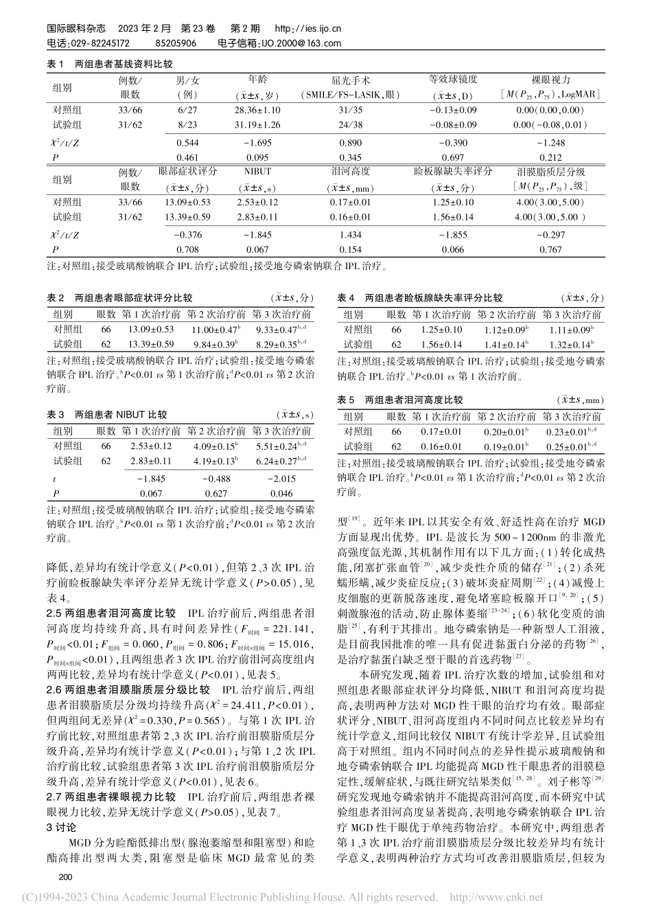 地夸磷索钠联合强脉冲光治疗...手术后睑板腺功能障碍性干眼_张美美.pdf_第3页