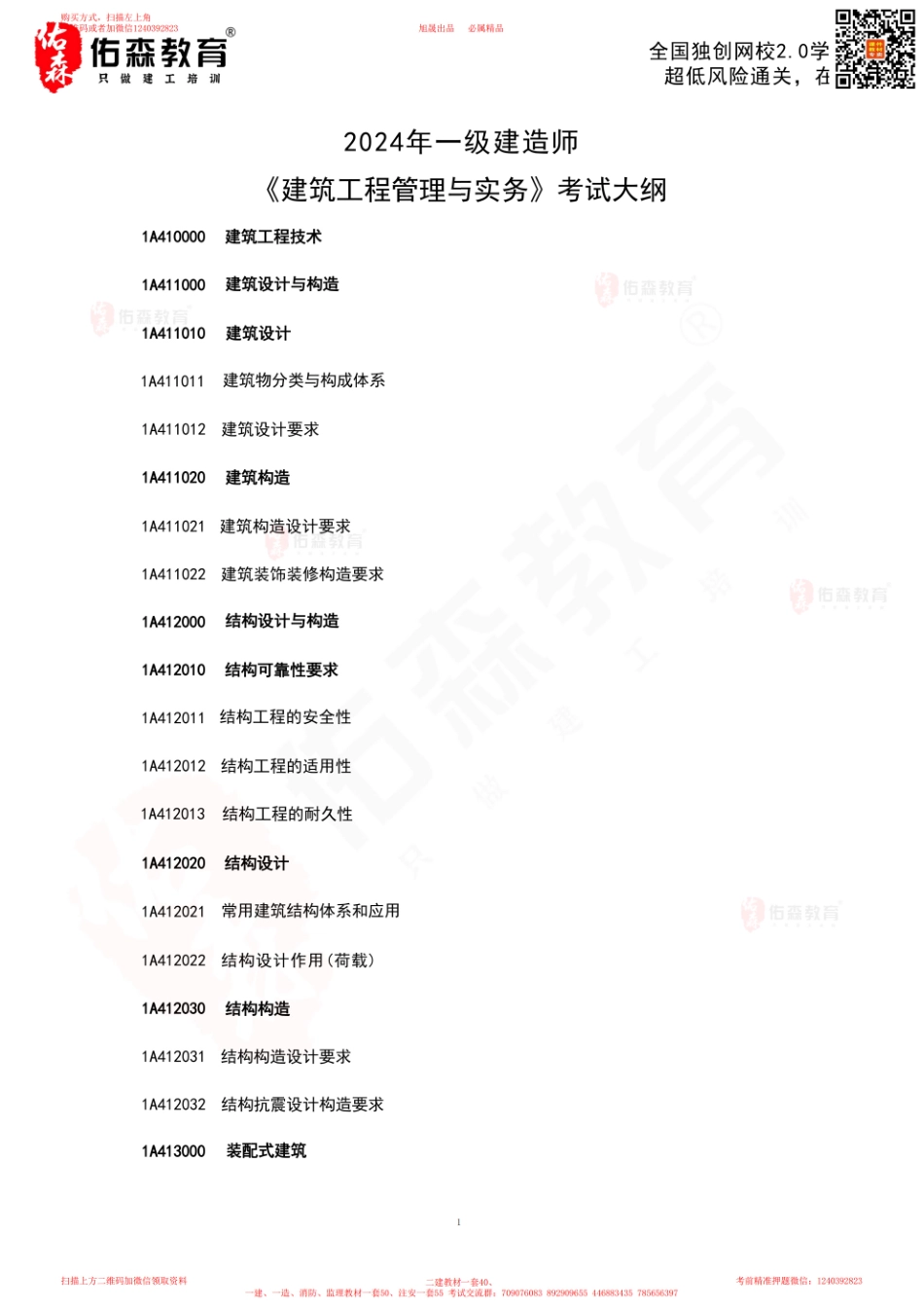 2024一建《建筑实务》考试大纲(2).pdf_第2页