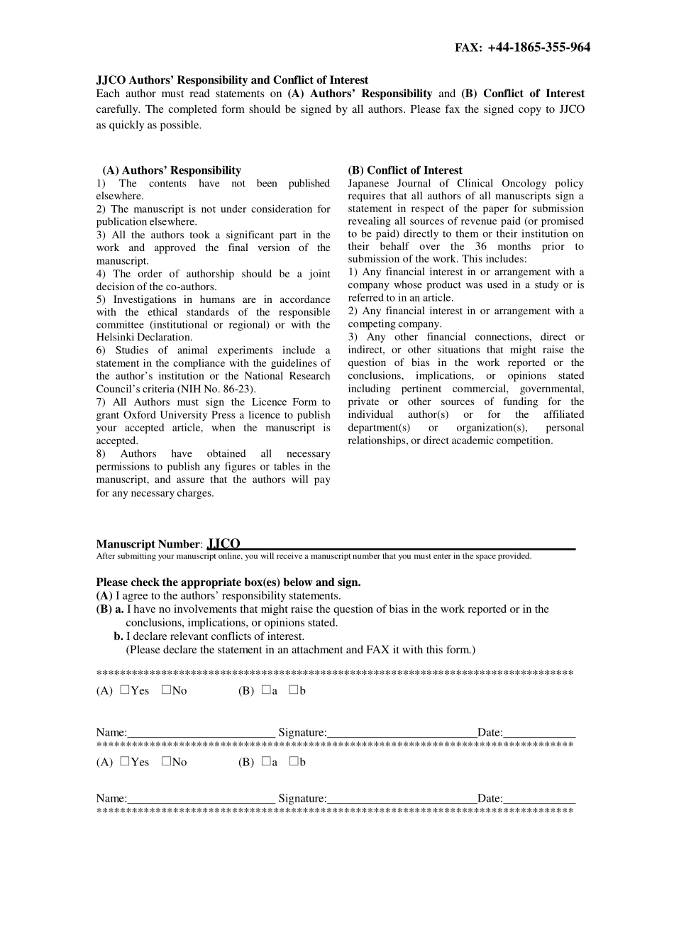 authorsresponsibilityform-JJCO.pdf_第1页