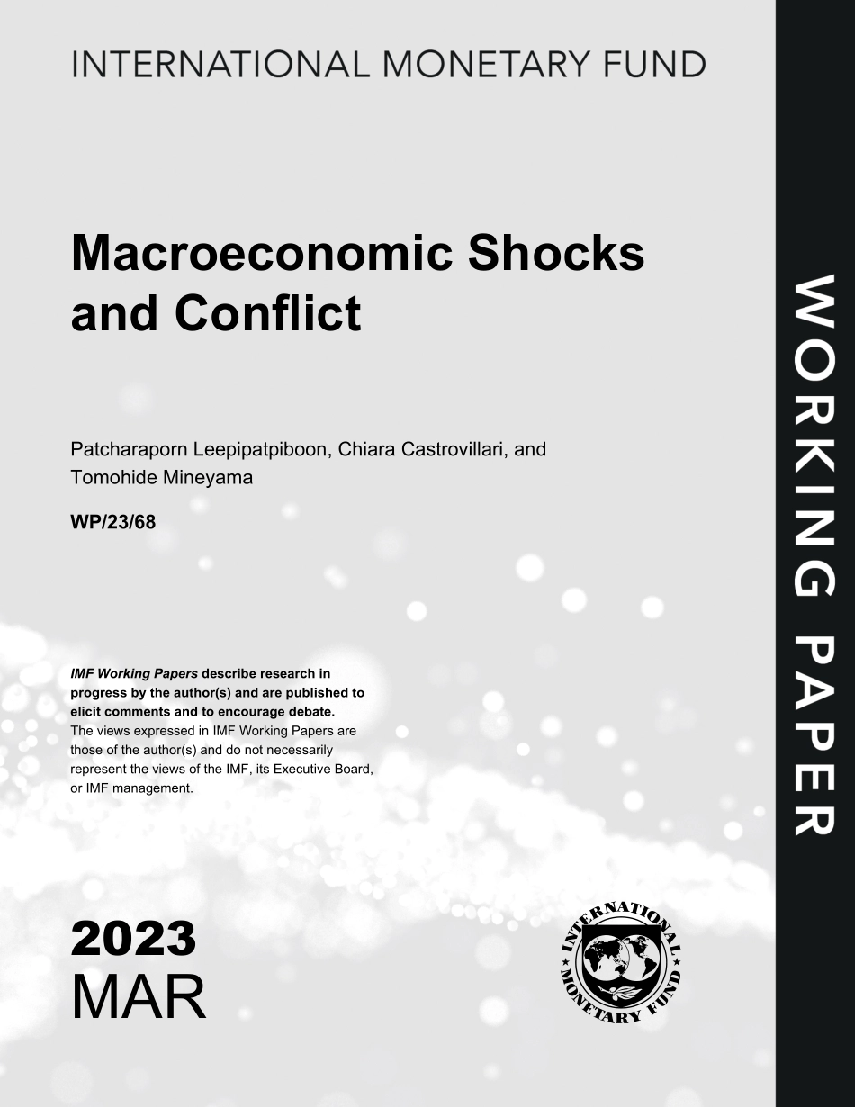 IMF-宏观经济冲击与冲突（英）-2023-WN5.pdf_第1页