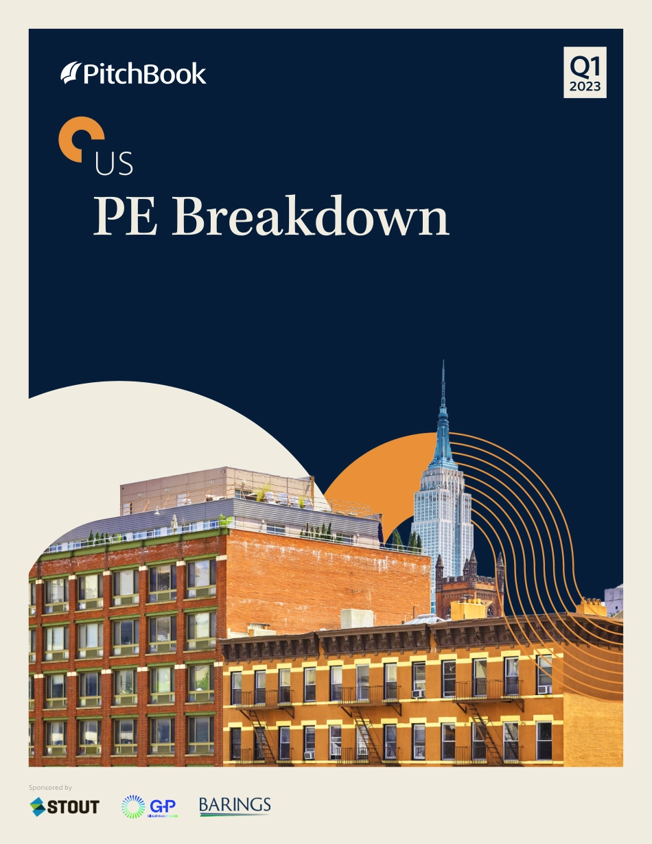 PitchBook-2023年一季度美国PE细分（英）-2023-WN5.pdf_第1页