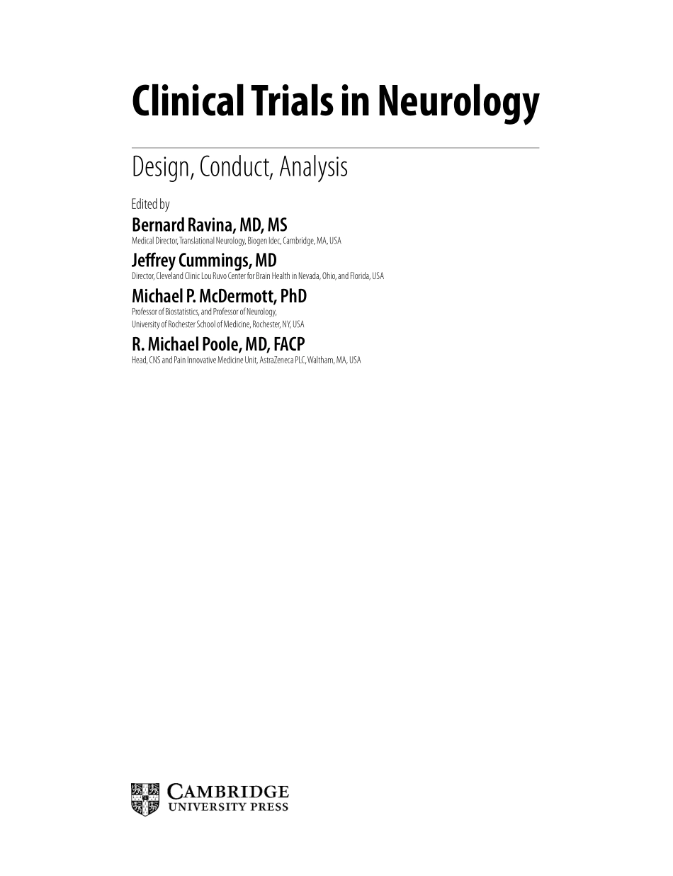 Clinical trials in neurology _ design, conduct, analysis.pdf_第3页