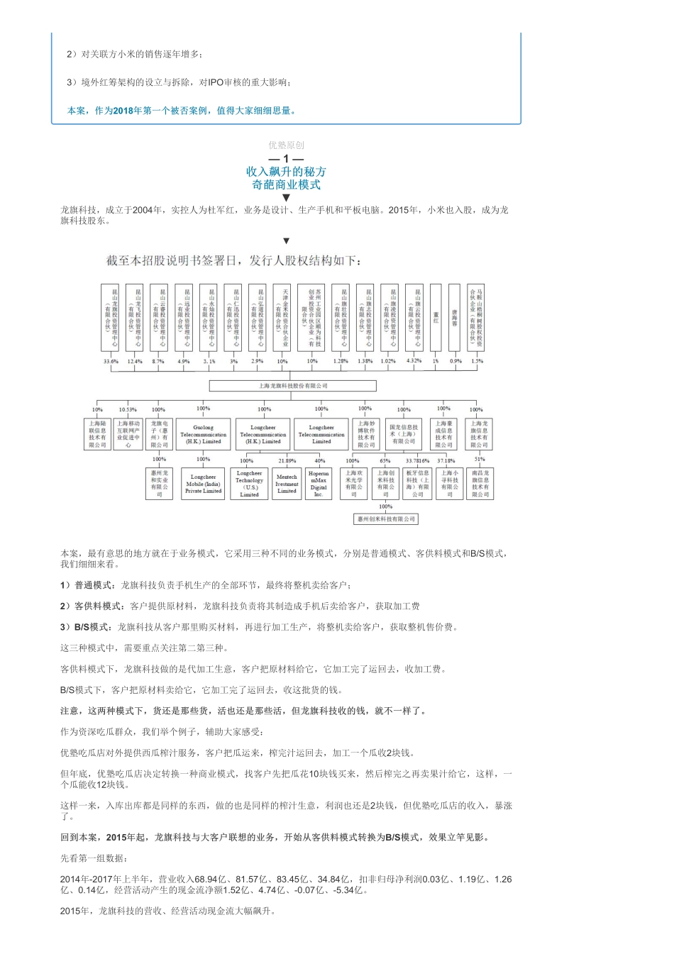 IPO被否-龙旗科技：年营收83亿被否决！.pdf_第2页