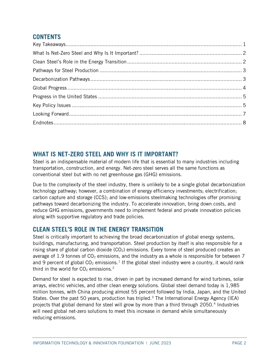 ITIF-气候技术值得关注：清洁钢铁（英）-2023-WN6.pdf_第3页