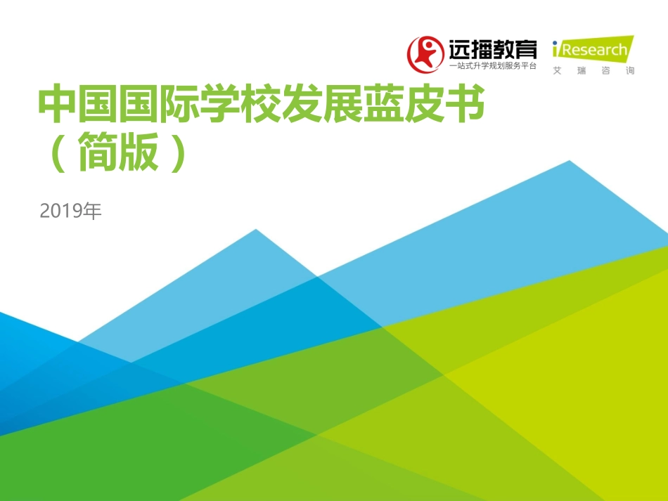 2019年中国国际学校发展蓝皮书.pdf_第1页