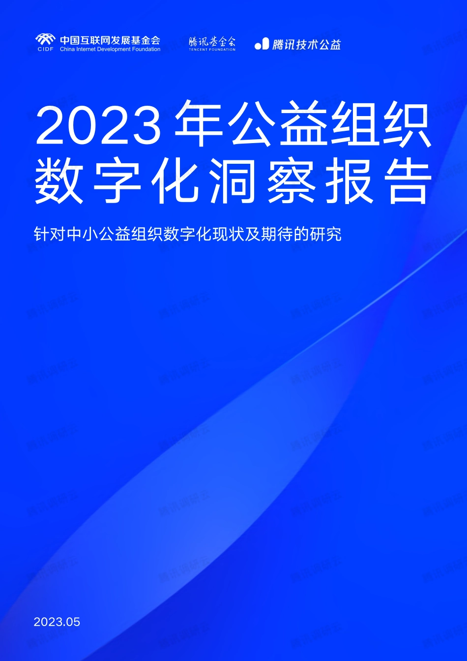 2023年公益组织数字化洞察报告-中国互联网发展基金会&腾讯技术公益-2023.06-55页-WN6.pdf_第1页