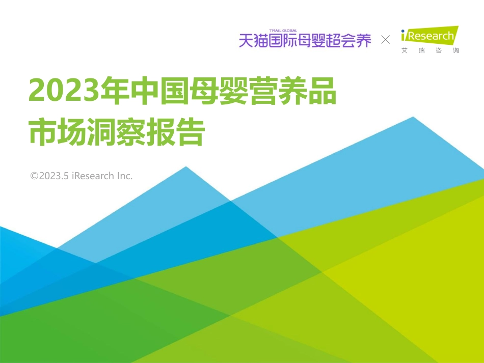 2023年中国母婴营养品市场洞察报告-2023-WN6.pdf_第1页