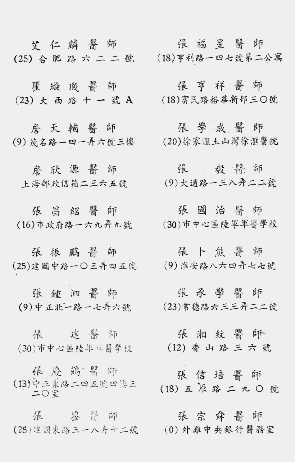 003557中华医学会上海分会会员录.pdf_第3页