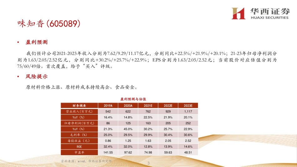2021 【味知香】乘行业东风预制菜第一股加速成长.pdf_第3页