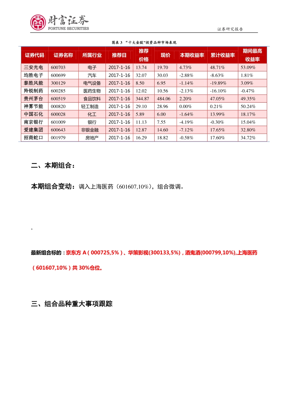 20170814-财富证券-“财富卓越成长”投资组合周报：增持医药股 组合微调仓位不变.pdf_第3页