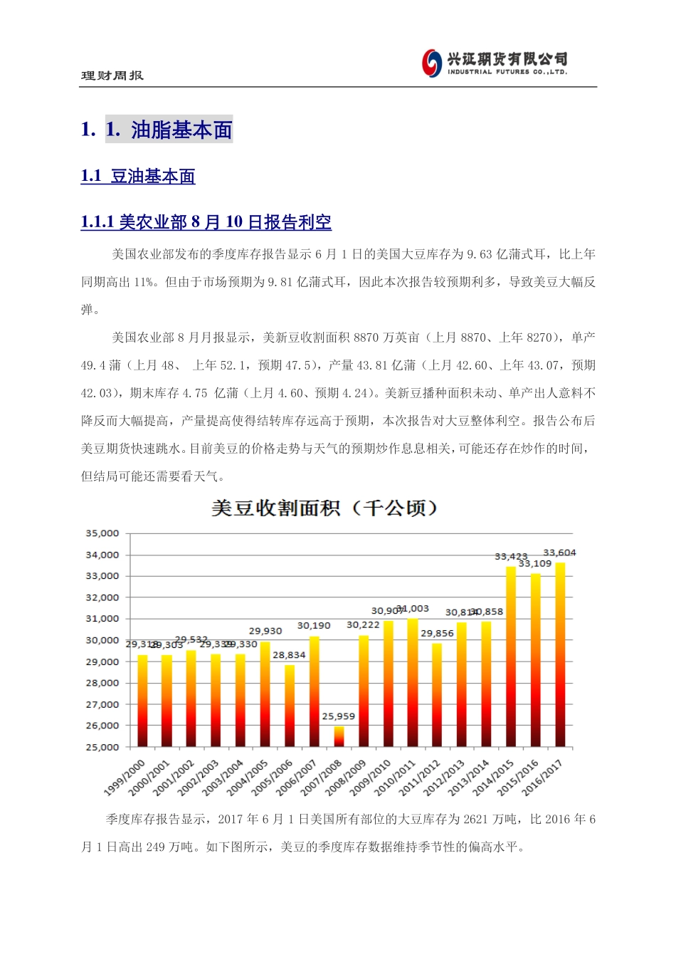 20170826-兴证期货-高位震荡油脂存在回调风险.pdf_第2页