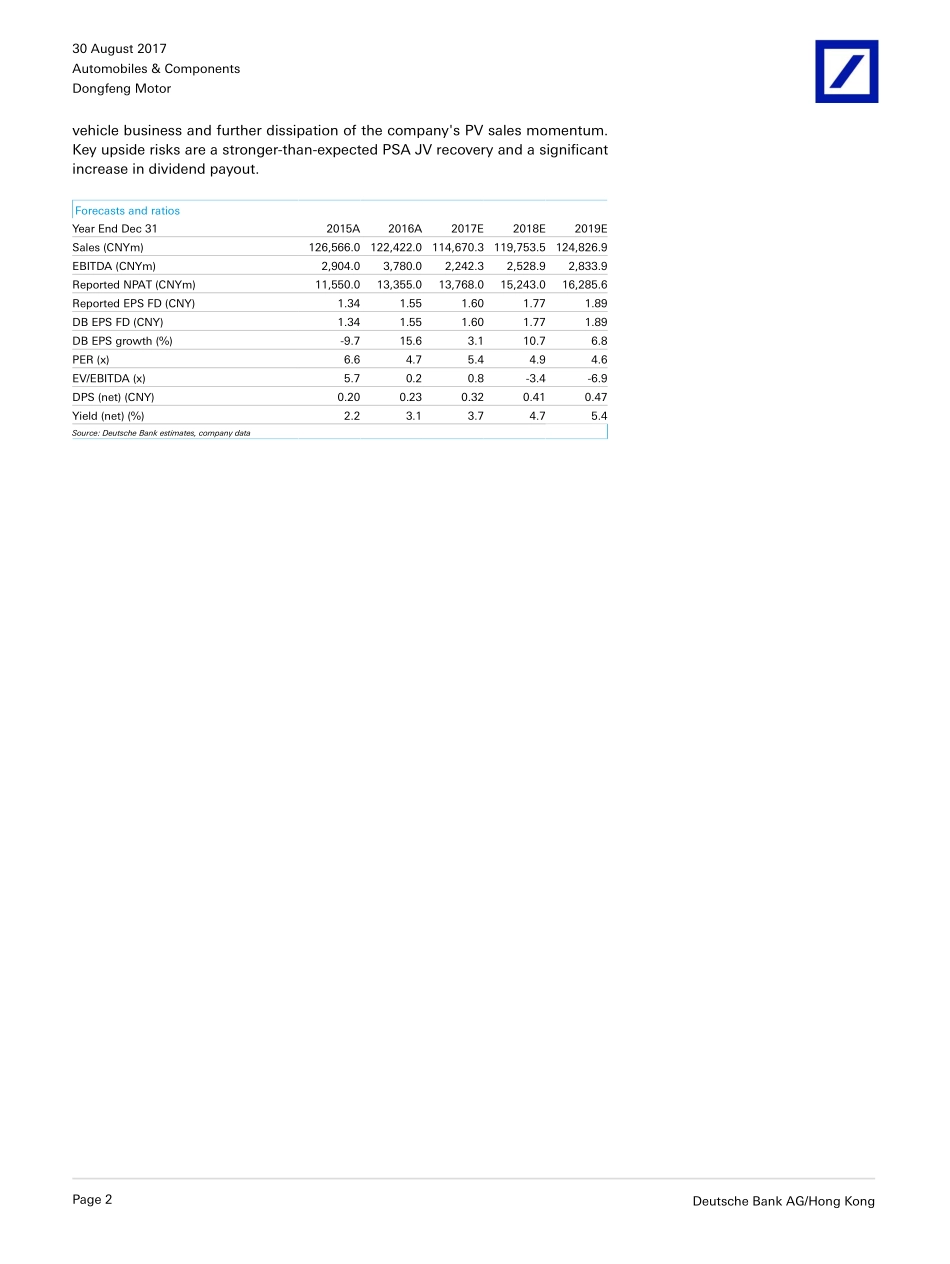 20170830-德意志银行-东风集团股份-00489.HK-Conference call takeaways.pdf_第2页