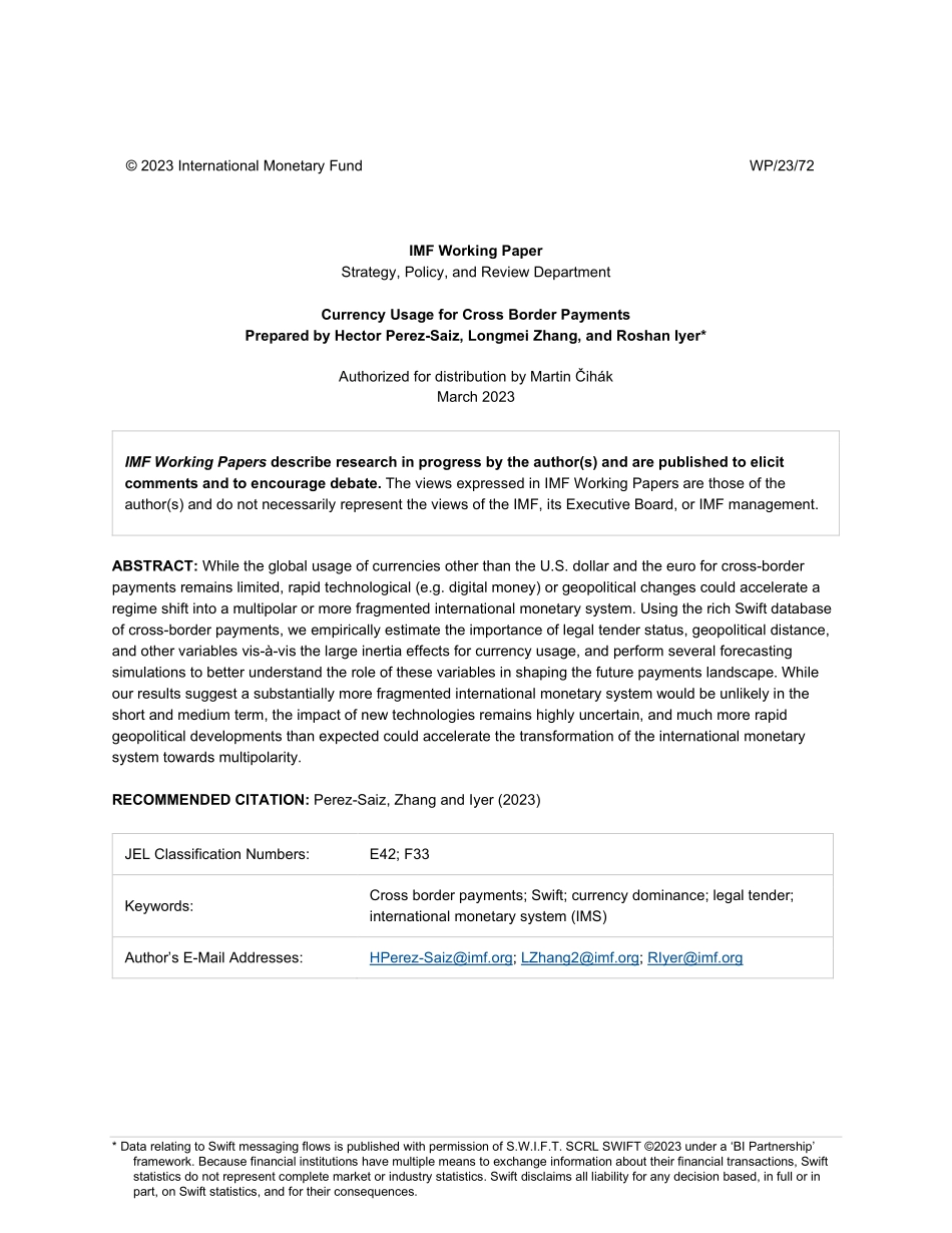 IMF-跨境支付的货币用途（英）-2023-WN5.pdf_第3页