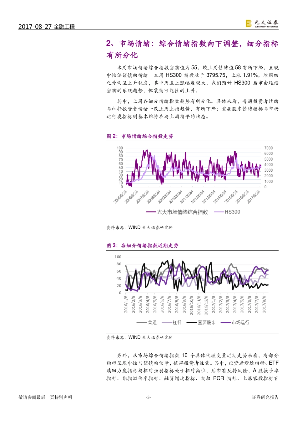 20170827-光大证券-量化择时及行业配置周报：市场情绪较为中性风格近期偏向大盘.pdf_第3页