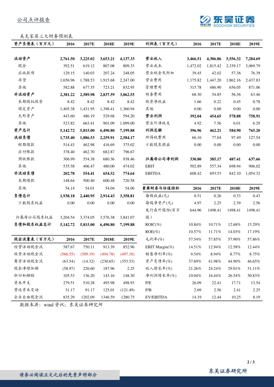 20170828-东吴证券-美克家居-600337.SH-Q2收入增速环比提升多品牌战略见成效.pdf_第2页
